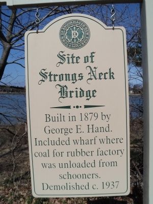 Site of Strongs Neck Bridge Marker image. Click for full size.