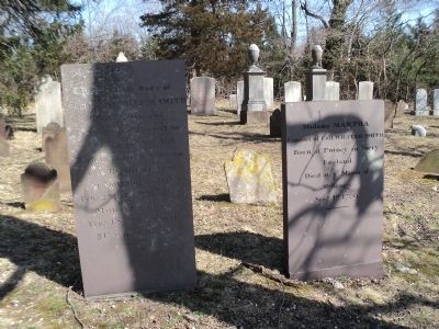 Graves of Colonel William Tangier Smith and Madam Martha image. Click for full size.