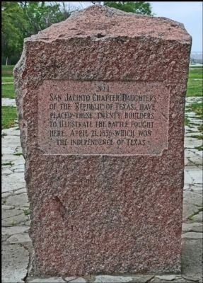 The first of the Granite Boulders mentioned in the marker image. Click for full size.