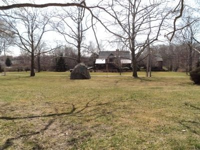 Marker on the Setauket Village Green image. Click for full size.