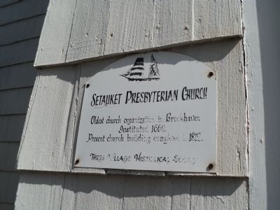 Setauket Presbyterian Church Marker image. Click for full size.