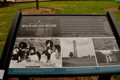 Health and Civic Welfare Marker. Click for full size. Health and Civic Welfare Marker image. Click for full size.