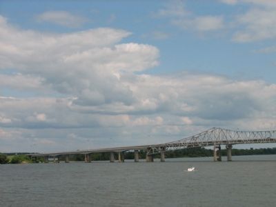 Bridges over the Tennessee River in Decatur image. Click for full size.