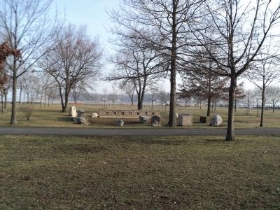 Marker in Theodore Roosevelt Memorial Park. Click for full size. Marker in Theodore Roosevelt Memorial Park image. Click for full size.
