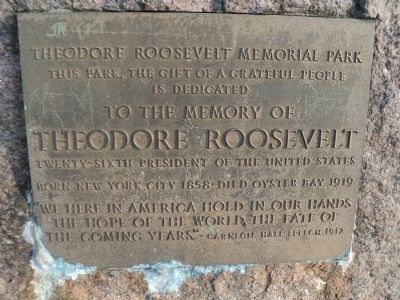 Theodore Roosevelt Memorial Park Marker image. Click for full size.