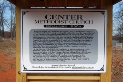 Center Methodist Church Marker image. Click for full size.