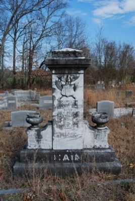Corporal Sanford S. Cain Tombstone image. Click for full size.