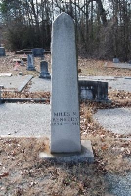 Miles Kennedy Tombstone image. Click for full size.