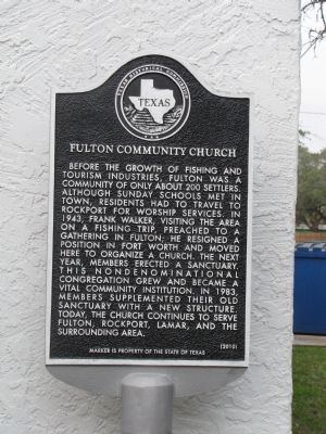 Fulton Community Church Marker image. Click for full size.