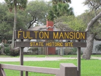 Fulton Mansion Sign seen from Fulton Beach Road image. Click for full size.