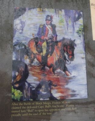 Picture of Francis Marion on "Ball" on the marker image. Click for full size.