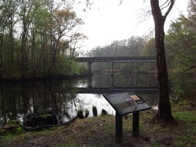 View of the Bridge over Black Mingo Creek from the marker image. Click for full size.