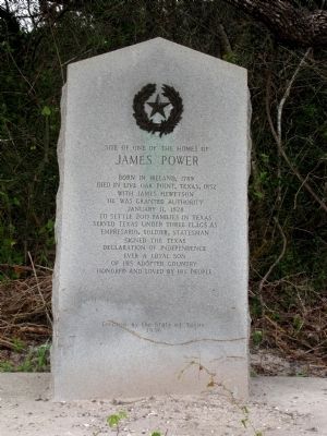 Site of one of the homes of James Power Marker image. Click for full size.