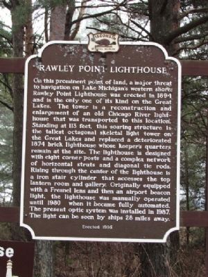 Rawley Point Lighthouse Marker image. Click for full size.