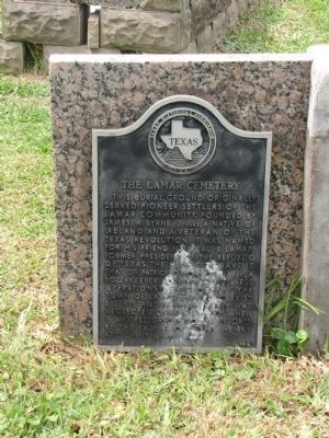 Lamar Cemetery Marker image. Click for full size.