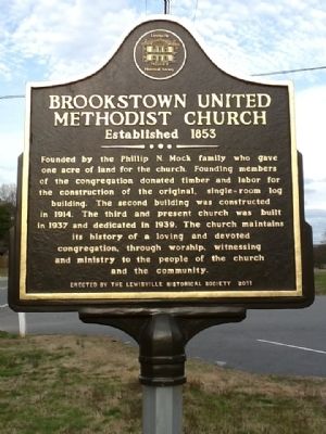 Brookstown United Methodist Church Marker image. Click for full size.