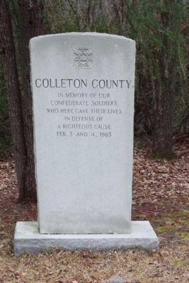 Colleton County Confederate Soldiers Marker image. Click for full size.