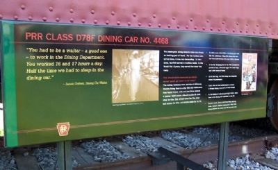 PRR Class D78F Dining Car No. 4468 Marker image. Click for full size.