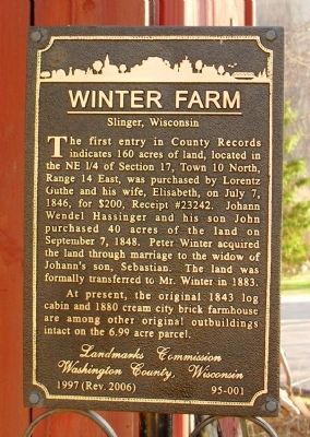 Winter Farm Marker. Click for full size. Winter Farm Marker image. Click for full size.