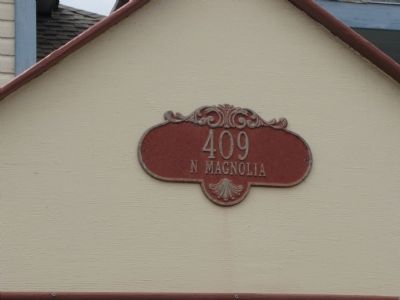 Actual Address of the Bracht House in Rockport image. Click for full size.