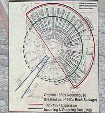 Roundhouse plan drawing image. Click for full size.