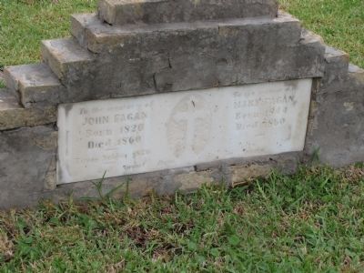 John Fagan Gravesite Stone image. Click for full size.