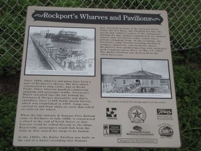 Rockports Wharves and Pavilions Marker image. Click for full size.