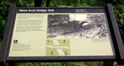Skew Arch Bridge Trail Marker image. Click for full size.