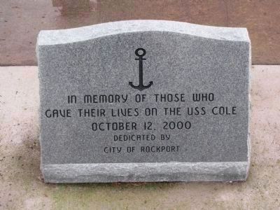 In memory of those who gave their lives on the USS Cole October 12, 2000 image. Click for full size.