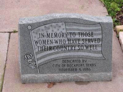 In memory to those women who have served their country so well image. Click for full size.
