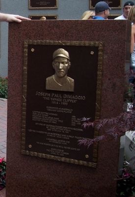 Joseph Paul DiMaggio Marker image. Click for full size.