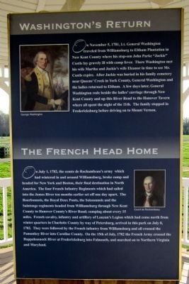 Washington's Return & The French Head Home (side 4) image. Click for full size.