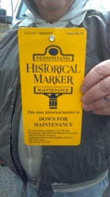 Pennsylvania Missing Marker Tag image. Click for full size.