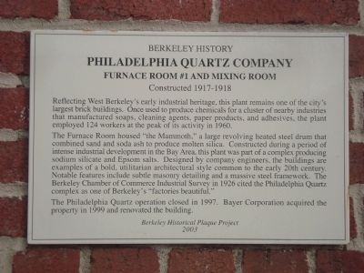 Philadelphia Quartz Company Marker image. Click for full size.