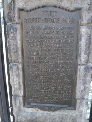Fort Independence Park Marker image. Click for full size.