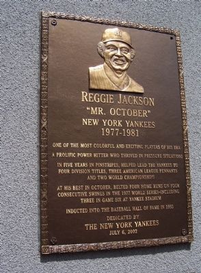 Reggie Jackson Marker image. Click for full size.