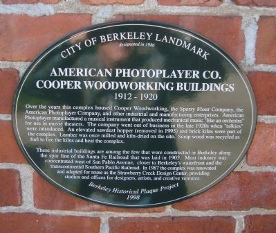 American Photoplayer Co. Marker image. Click for full size.