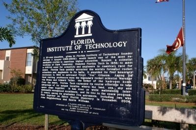 Florida Institute of Technology Marker image. Click for full size.