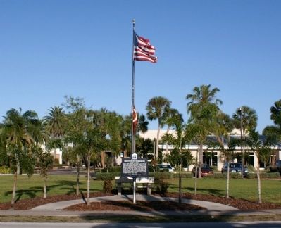 Florida Tech Marker Landscaping image. Click for full size.