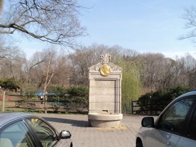Marker in Van Cortlandt Park. Click for full size. Marker in Van Cortlandt Park image. Click for full size.