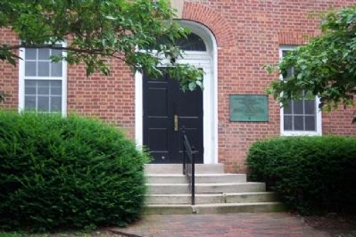 Manasseh Cutler Hall and Marker. Click for full size. Manasseh Cutler Hall and Marker image. Click for full size.