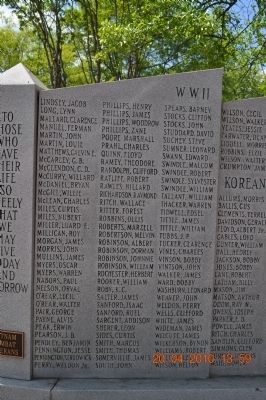 War Memorial Walker County Marker image. Click for full size.