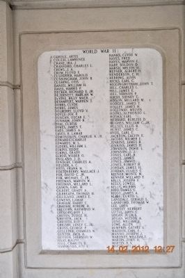 War Memorial Etowah County Marker image. Click for full size.