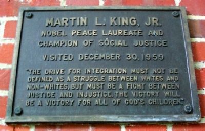 Ohio University's Martin L. King, Jr. Marker image. Click for full size.