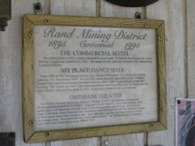 The Commercial Hotel Marker image. Click for full size.