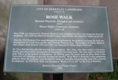 Rose Walk Marker image. Click for full size.