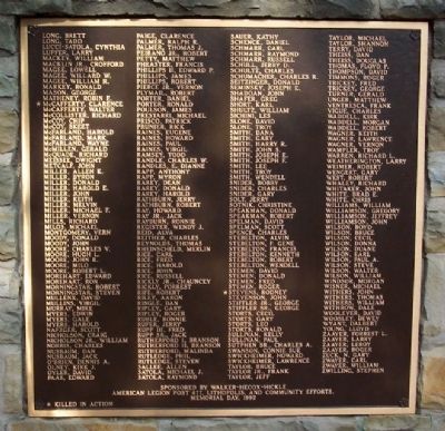 Bloom Township War & Veterans Memorial image. Click for full size.