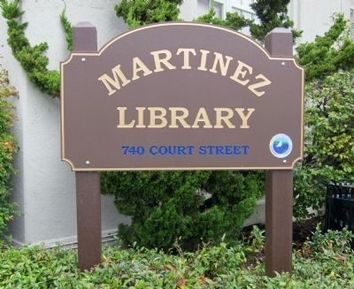 Martinez Public Library. Click for full size. Martinez Public Library image. Click for full size.