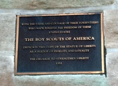 Replica of the Statue of Liberty Marker image. Click for full size.