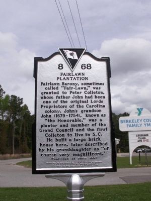 Fairlawn Plantation Marker image. Click for full size.